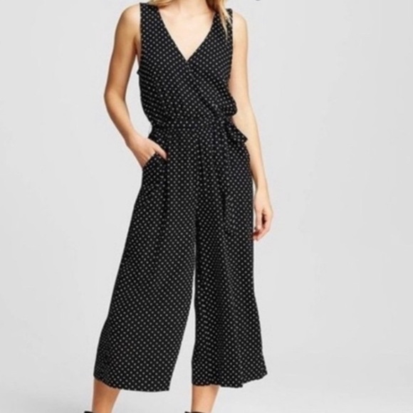 𝅺WHO what wear black and white polka dot jumper sz XS - no tie but in EUC - Picture 1 of 7